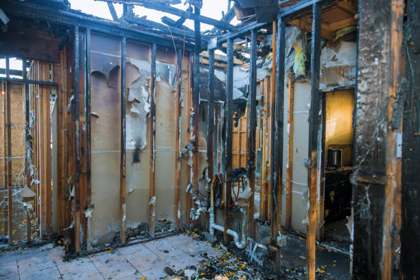 Professional Fire Damage Removal technician working in Weston, WV